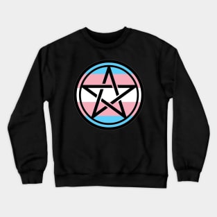 Large Print Pentacle LGBT Flag Transgender Crewneck Sweatshirt